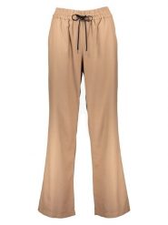 More & More Spodnie w kolorze jasnobrązowym rozmiar: 46. Brązowe spodnie materiałowe More & More, bez wzorów, z materiału, z podwyższonym stanem. Za 91.77 zł.