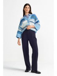 Rich & Royal Spodnie w kolorze granatowym rozmiar: 40. Niebieskie spodnie materiałowe Rich & Royal, na co dzień, bez wzorów, z materiału. Za 272.31 zł.