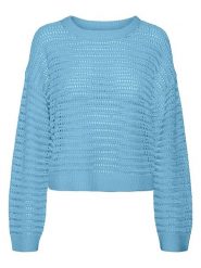 Vero Moda Sweter w kolorze błękitnym rozmiar: XL. Niebieskie swetry Vero Moda, xl, bez wzorów, ze splotem, bez ramiączek. Za 74.63 zł.