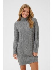 Kaffe Sukienka dzianinowa w kolorze szarym rozmiar: XXL. Szare sukienki Kaffe, na co dzień, xxl, bez wzorów, z dzianiny, bez kołnierzyka, bez ramiączek, midi, proste. Za 152.99 zł.