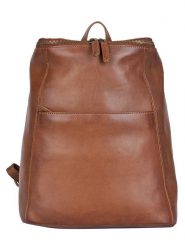 Bellicci Skórzany plecak "Christie" w kolorze jasnobrązowym - 27 x 33 x 13 cm rozmiar: onesize. Brązowe plecaki Bellicci, bez wzorów, z materiału. Za 325.79 zł.