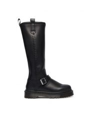 Dr. Martens Kozaki ANISTONE KNEE HIGH ORLEANS DM42669001 Czarny. Czarne kozaki Dr. Martens, ze skóry, bez obcasa, na płaskiej podeszwie, bez zapięcia. Za 1,179.00 zł.
