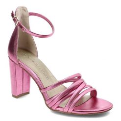 Różowe Sandały Marco Tozzi Eleganckie Buty Na Obcasie. Czerwone sandały Marco Tozzi, bez wzorów, eleganckie, bez obcasa, na obcasie, bez zapięcia. Za 189.00 zł.