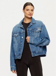 Calvin Klein Jeans Kurtka jeansowa J20J224546 Granatowy Boxy Fit. Niebieskie kurtki Calvin Klein Jeans, xl, bez wzorów, z bawełny, bez kaptura. Za 399.99 zł.