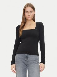 Gap Bluzka 637795-00 Czarny Regular Fit. Czarne bluzki GAP, xs, bez wzorów, z bawełny, bez kołnierzyka, bez ramiączek. Za 99.99 zł.