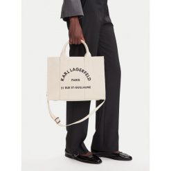 Torebka KARL LAGERFELD. Białe torebki klasyczne KARL LAGERFELD, bez wzorów, bez dodatków. Za 450.99 zł.
