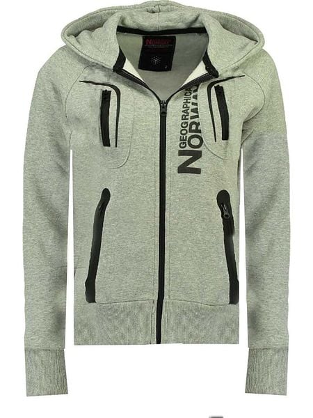 Geographical Norway Bluza "Gosepha" w kolorze szarym rozmiar: S. Szare bluzy Geographical Norway, s, bez wzorów, bez kaptura. Za 121.51 zł.