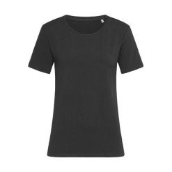 Koszulka Damska Claire Crew Neck Relaxed Fit T-shirt. Czarne t-shirty STEDMAN, l, bez wzorów, bez kołnierzyka, bez ramiączek. Za 71.99 zł.