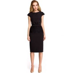Sukienka ołówkowa z koronką s108. Czarne sukienki Style, s, bez wzorów, z koronki, bez kołnierzyka, bez ramiączek, dopasowane. Za 149.90 zł.