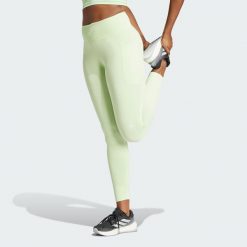 Legginsy DailyRun 7/8. Zielone legginsy Adidas, s, bez wzorów. Za 299.00 zł.