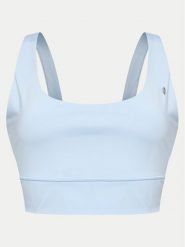 Deha Biustonosz sportowy D02000 Błękitny. Niebieskie koszulki sportowe Deha, bez wzorów, z syntetyku, bez ramiączek, na jogę i pilates. Za 199.99 zł.
