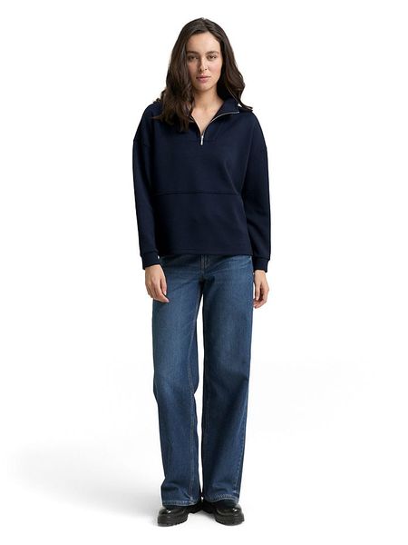 Tom Tailor Bluza w kolorze granatowym rozmiar: M. Niebieskie bluzy Tom Tailor, m, bez wzorów, bez kaptura. Za 114.95 zł.