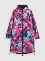 4F Dwustronna parka przejściowa membrana 5000 damska - multikolor L. Brązowe parki 4f, l, z materiału, biznesowe, bez kaptura. Za 399.99 zł.