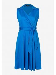 More & More Sukienka w kolorze niebieskim rozmiar: 38. Niebieskie sukienki More & More, bez wzorów, bez kołnierzyka, bez ramiączek, midi, kopertowe. Za 187.52 zł.