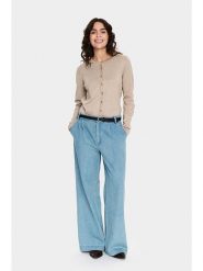 SAINT TROPEZ Kardigan w kolorze beżowym rozmiar: M. Brązowe kardigany Saint Tropez, m, bez wzorów. Za 87.81 zł.