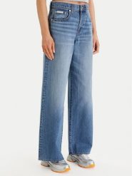 Calvin Klein Jeans Jeansy LV047E701G Niebieski Wide Leg. Niebieskie jeansy Calvin Klein Jeans, bez wzorów. Za 489.99 zł.