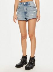 One Teaspoon Szorty jeansowe Bandits 26891 Błękitny Regular Fit. Niebieskie szorty One Teaspoon, bez wzorów, z bawełny. Za 309.99 zł.