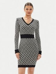 Marciano Guess Sukienka dzianinowa 4YGK74 5036Z Czarny Regular Fit. Czarne sukienki Marciano Guess, z aplikacjami, z dzianiny, bez kołnierzyka, bez ramiączek. Za 1,099.00 zł.