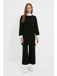 Trendyol 2-częściowy zestaw w kolorze czarnym rozmiar: S/M. Czarne swetry Trendyol, m, bez wzorów, bez ramiączek. Za 187.52 zł.