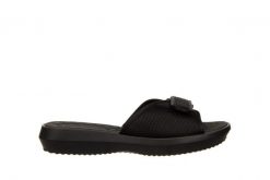 Klapki Azaleia Lucia Soft Comfy Tam Black 198033, Czarny, Materiał - 41-42. Czarne klapki Azaleia, bez wzorów, z materiału, bez obcasa. W wyprzedaży za 99.00 zł.