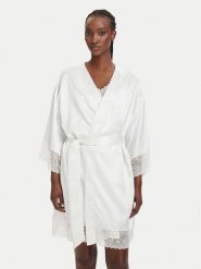 Ysabel Mora Szlafrok 10181 Biały. Białe szlafroki YSABEL MORA, s, bez wzorów, z syntetyku, bez ramiączek, bez kaptura. Za 319.99 zł.