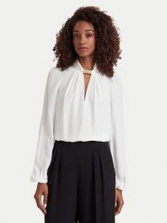 Marciano Guess Bluzka G6YH11 W3136 Kremowy Regular Fit. Białe bluzki Marciano Guess, z aplikacjami, z acetatu, bez kołnierzyka, bez ramiączek. Za 589.99 zł.