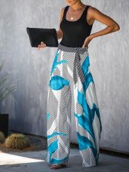 Milan Kiss Spodnie w kolorze szaro-niebiesko-białym rozmiar: M. Niebieskie spodnie materiałowe Milan Kiss, na imprezę, m, bez wzorów, z materiału, z podwyższonym stanem. Za 152.99 zł.