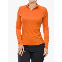 Bluza termoaktywna damska Montane Dart Zip Neck. Brązowe bielizna sportowa Montane, bez wzorów. Za 151.99 zł.