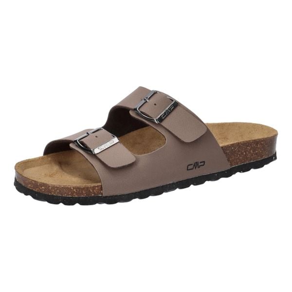 Klapki damskie CMP ECO THALITHA. Brązowe klapki CMP, bez wzorów, bez obcasa. W wyprzedaży za 119.99 zł.