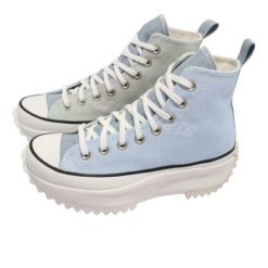 Buty do chodzenia unisex Converse Summer Denim Run Star Hike High White Gum. Białe trampki Converse, bez wzorów, z denimu, bez zapięcia. Za 779.94 zł.