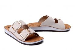 INBLU CP-61 002 beżowy, klapki damskie. Brązowe klapki Inblu, bez wzorów, bez obcasa. Za 86.99 zł.