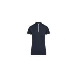 Damskie jeździeckie polo Euro-Star Valentina. Niebieskie koszulki polo EURO-STAR, xl, bez wzorów, z elastanu, bez kołnierzyka, bez ramiączek. Za 233.50 zł.