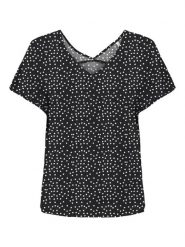 ONLY Bluzka w kolorze czarnym rozmiar: XL. Czarne bluzki Only, xl, bez wzorów, z wiskozy, bez kołnierzyka, bez ramiączek. Za 56.93 zł.