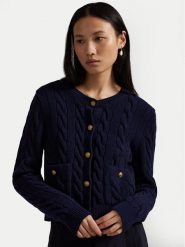 Polo Ralph Lauren Kardigan 211978312501 Granatowy Regular Fit. Niebieskie kardigany Polo Ralph Lauren, l, bez wzorów, z wełny. Za 1,199.00 zł.