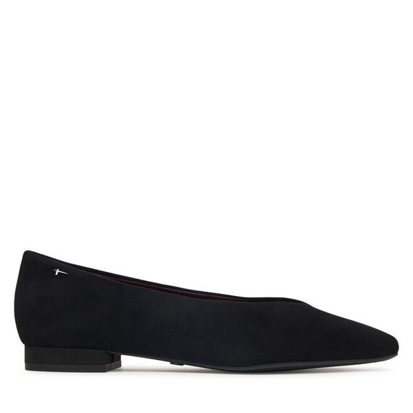 Baleriny Tamaris. Czarne baleriny Tamaris, bez wzorów, bez obcasa. Za 324.99 zł.