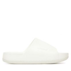 Klapki Nike. Białe klapki Nike, bez wzorów, bez obcasa. Za 219.99 zł.