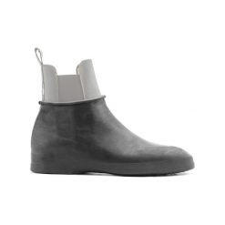 Gumowe kalosze. Szare kalosze UMBRIA EQUITAZIONE, bez wzorów, z gumy. Za 25.90 zł.