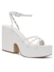 Jenny Fairy Sandały KITTY LS5475-04 Biały. Białe sandały Jenny Fairy, bez wzorów, z syntetyku, bez obcasa, na słupku, bez zapięcia. Za 189.99 zł.