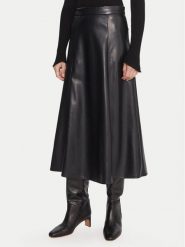 Marella Spódnica z imitacji skóry Vally 2525776022 Czarny Regular Fit. Czarne spódnice Marella, bez wzorów, ze skóry. Za 559.99 zł.