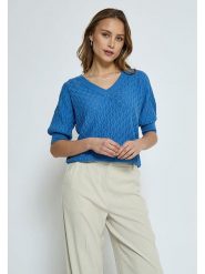 Peppercorn Sweter w kolorze niebieskim rozmiar: XL. Niebieskie swetry Peppercorn, xl, bez wzorów, ze splotem, bez ramiączek. Za 166.45 zł.