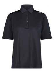 CMP Funkcyjna koszulka polo w kolorze czarnym rozmiar: 40. Czarne koszulki polo CMP, bez wzorów, z materiału, bez kołnierzyka, bez ramiączek. Za 72.45 zł.