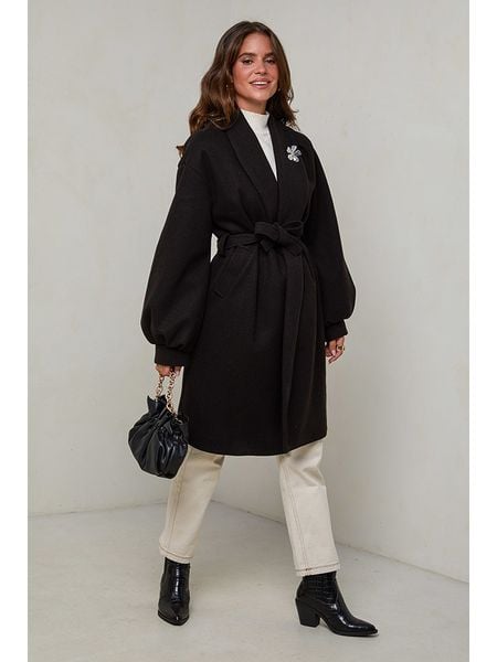 L'armoire de Suzette Płaszcz przejściowy w kolorze czarnym rozmiar: 42. Czarne płaszcze L'armoire de Suzette, l, z aplikacjami, z tkaniny, bez kaptura. Za 183.59 zł.