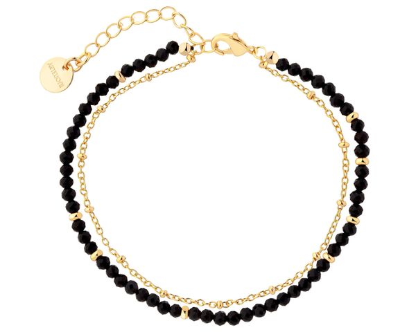 Bransoletka z mosiądzu pozłacana z agatami. Bransoletki Artelioni, pozłacane. Za 149.00 zł.