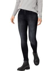 Timezone Dżinsy "Aleena" - Skinny fit - w kolorze czarnym rozmiar: W28/L32. Czarne jeansy Timezone, l, z aplikacjami. Za 83.62 zł.