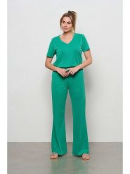 &Co Woman Koszulka "Marley" w kolorze zielonym rozmiar: M. Zielone bluzki &Co Woman, m, bez wzorów, bez kołnierzyka, bez ramiączek. Za 118.01 zł.
