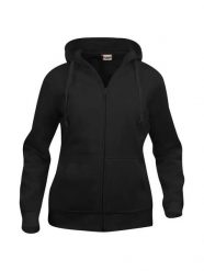 Clique Basic Hoody Full Zip Women – damska bluza z kapturem na zamek, czarna. Czarne bluzy CLIQUE, xl, bez wzorów, z bawełny, z kapturem. Za 188.50 zł.