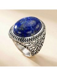 Nomad Posrebrzany pierścionek z lapis lazuli rozmiar: 52. Niebieskie pierścionki Nomad, z lazurytem, posrebrzane. Za 139.95 zł.