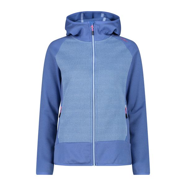 Bluza damska turystyczna CMP 34H6036. Niebieskie bluzy CMP, s, bez wzorów, z materiału, z kapturem. Za 253.50 zł.