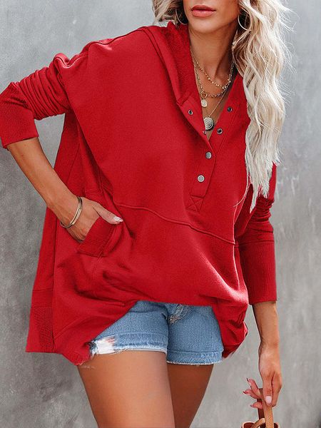 LA Angels Bluza w kolorze czerwonym rozmiar: S. Czerwone bluzy LA Angels, s, bez wzorów, z bawełny, z kapturem. Za 161.73 zł.