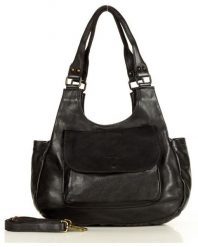 Shopper damski czarny MARCO MAZZINI v154d. Czarne shopper bez wzorów, ze skóry, na ramię, duże, bez dodatków. Za 597.55 zł.